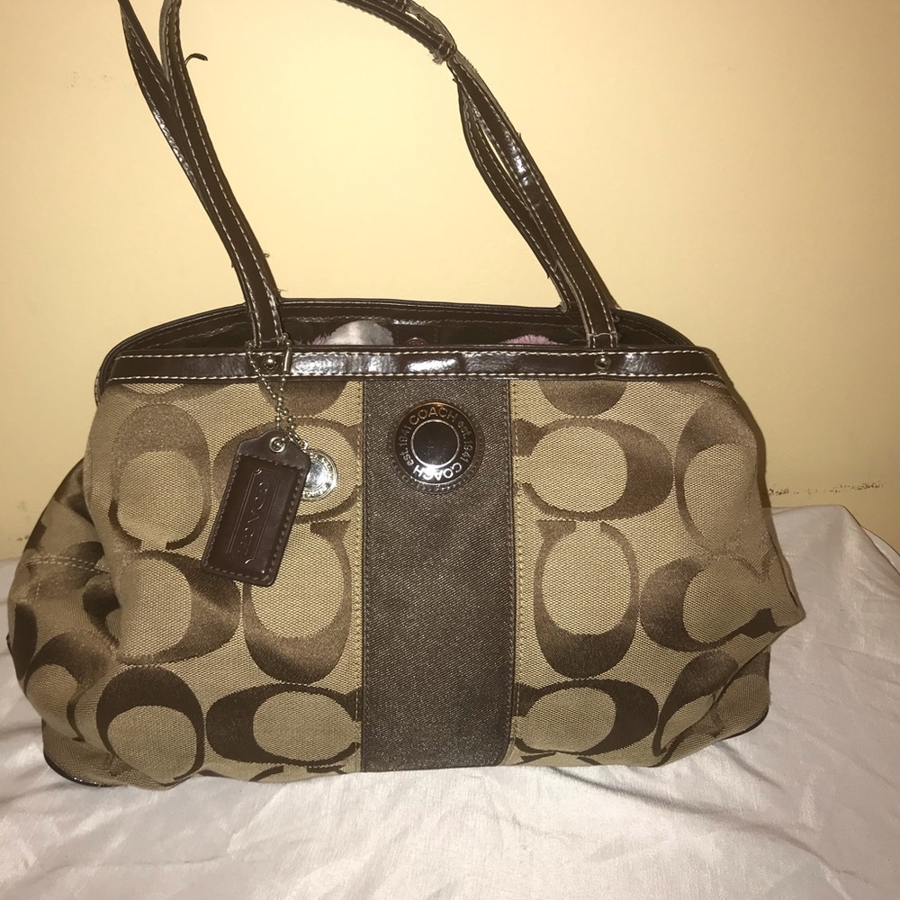 Brown Signature Coach Purse